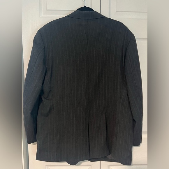 Men's Palm Beach Exclusively for Hajjar's Big & Tall Dark Gray Suit - Picture 4 of 8